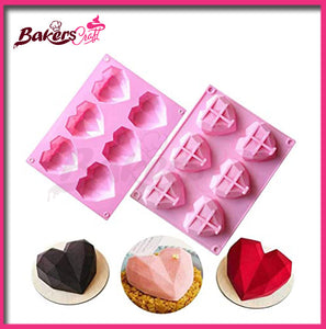 Geomatical Heart Mold (6pcs)