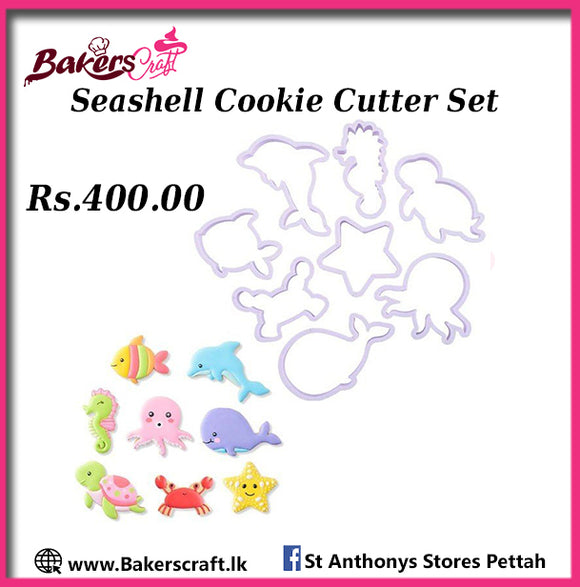 Seashell Cookie cutter set